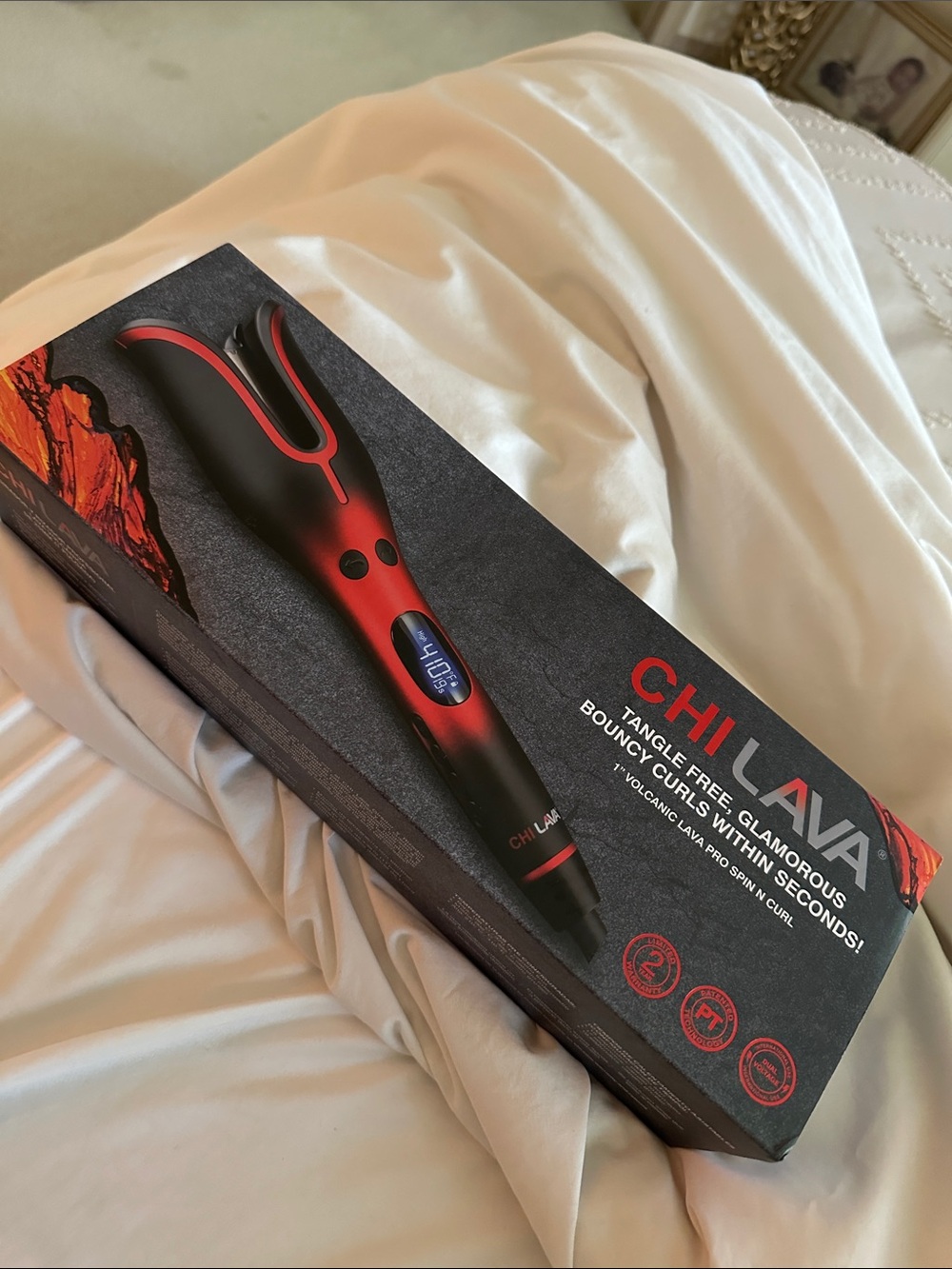 CHI Lava Red Curling Iron - Automated Curl Styler